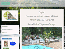 Tablet Screenshot of lemoulindubateau.com